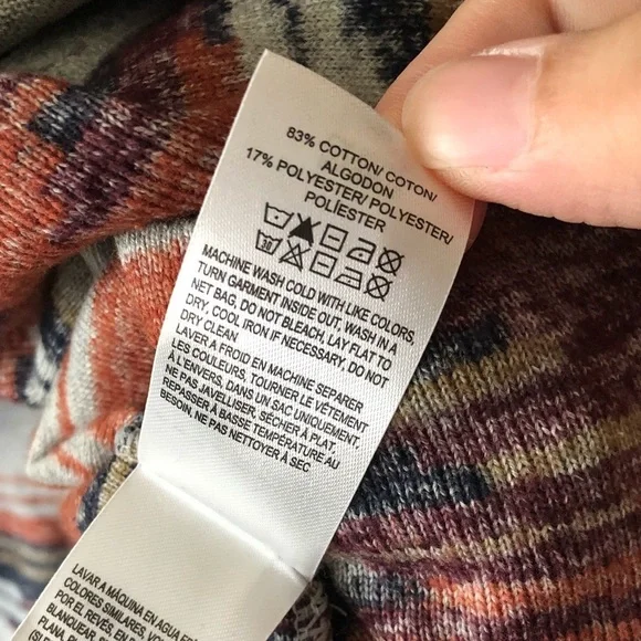 Lucky Brand|Boho Aztec print open front knit drapey cardigan,NWT,Size small-CUTE - Picture 14 of 16